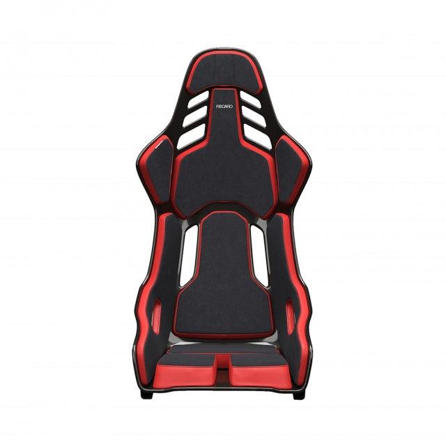 Recaro Podium Pad Kit Medium / Left Seat - Alcantara Red / Leather Blk