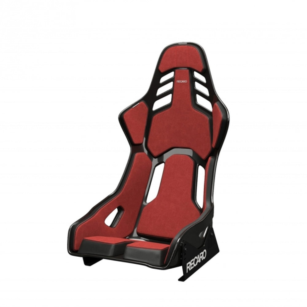 Recaro Podium CFK (CF/Kevlar) FIA/ABE Medium/Right Hand Seat - Alcantara Red/Leather Blk