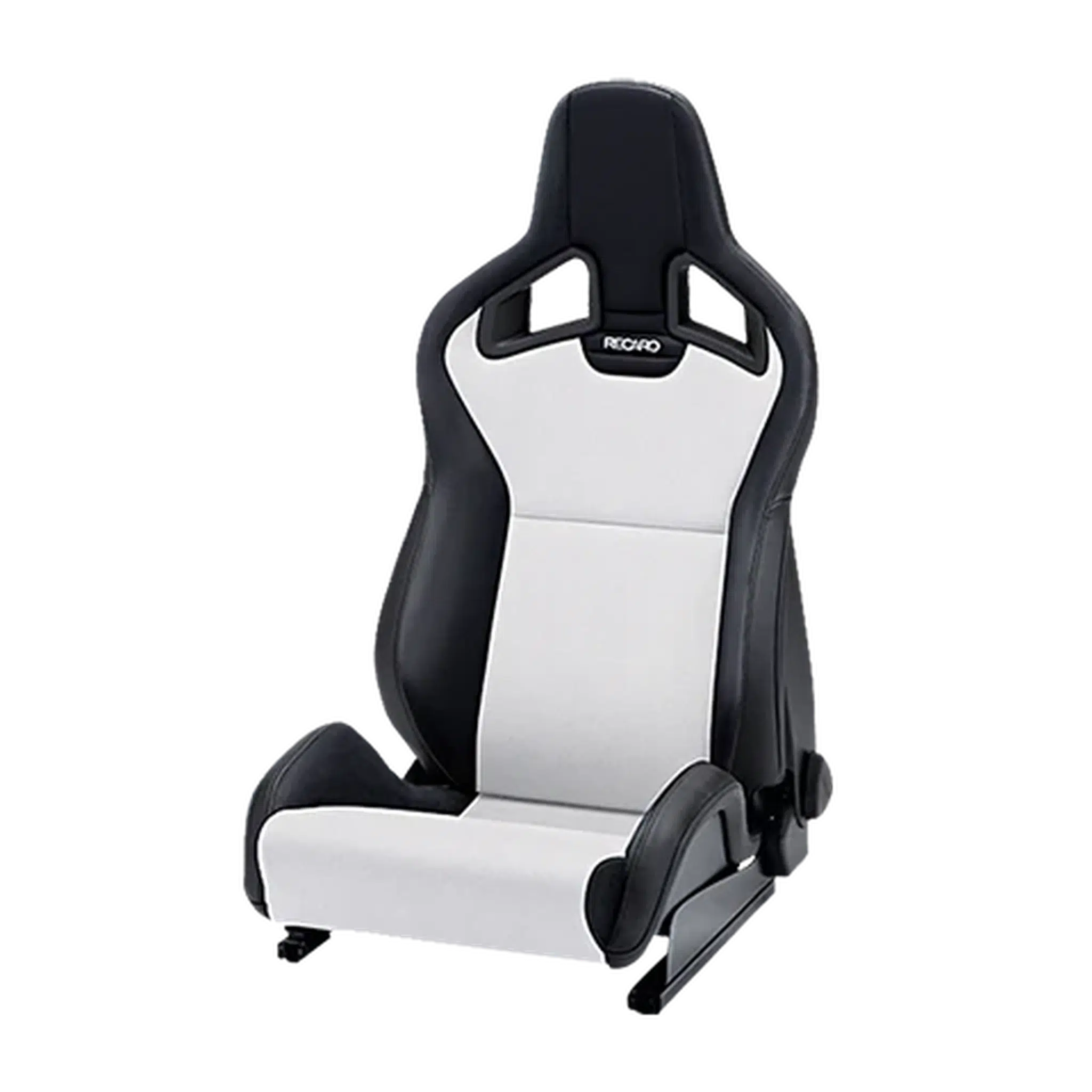 Recaro Sportster CS Passenger Seat - Black Vinyl/Suede Blue