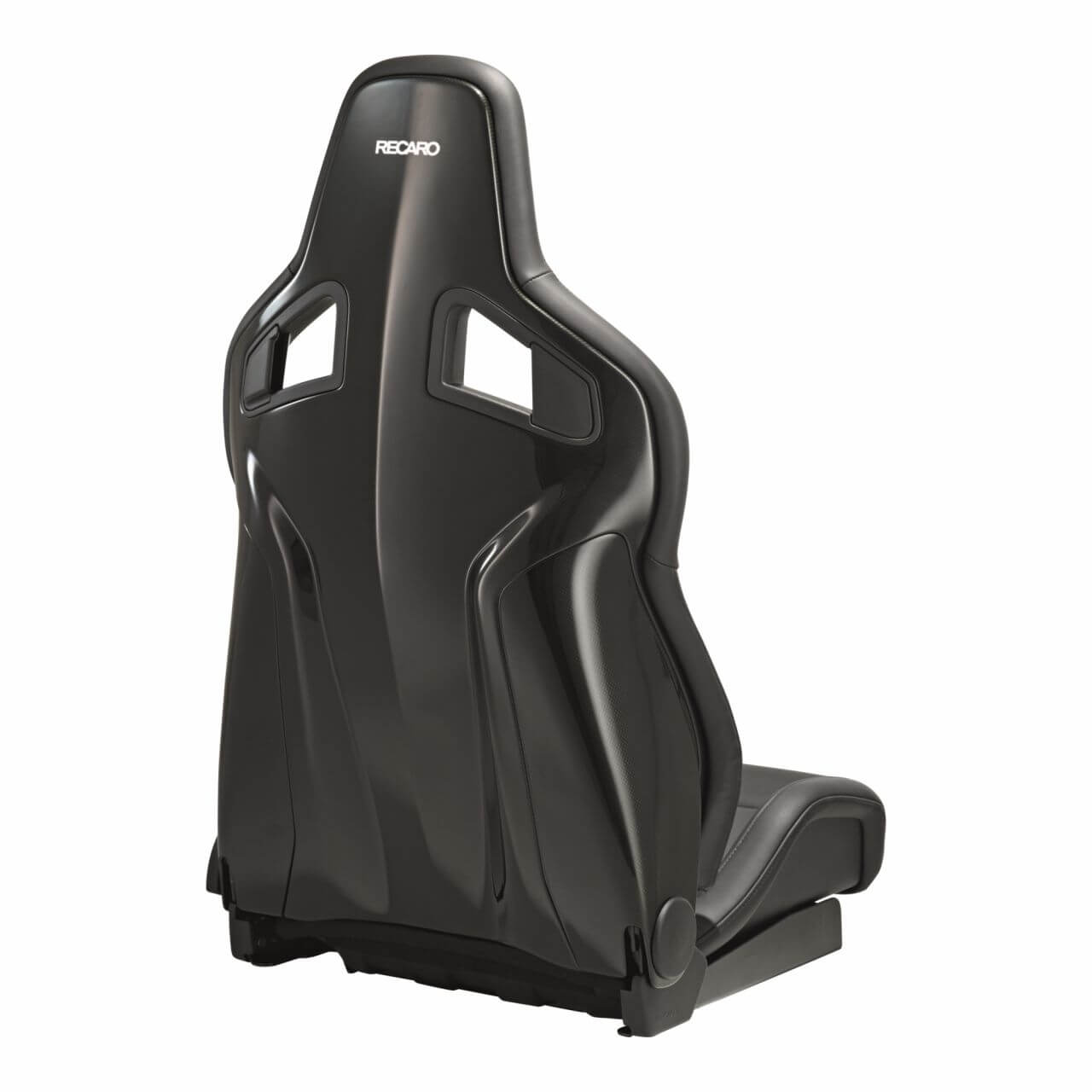 Recaro Sportster CS Driver Seat - Leather Black / Leather Carbon - Silver Logo