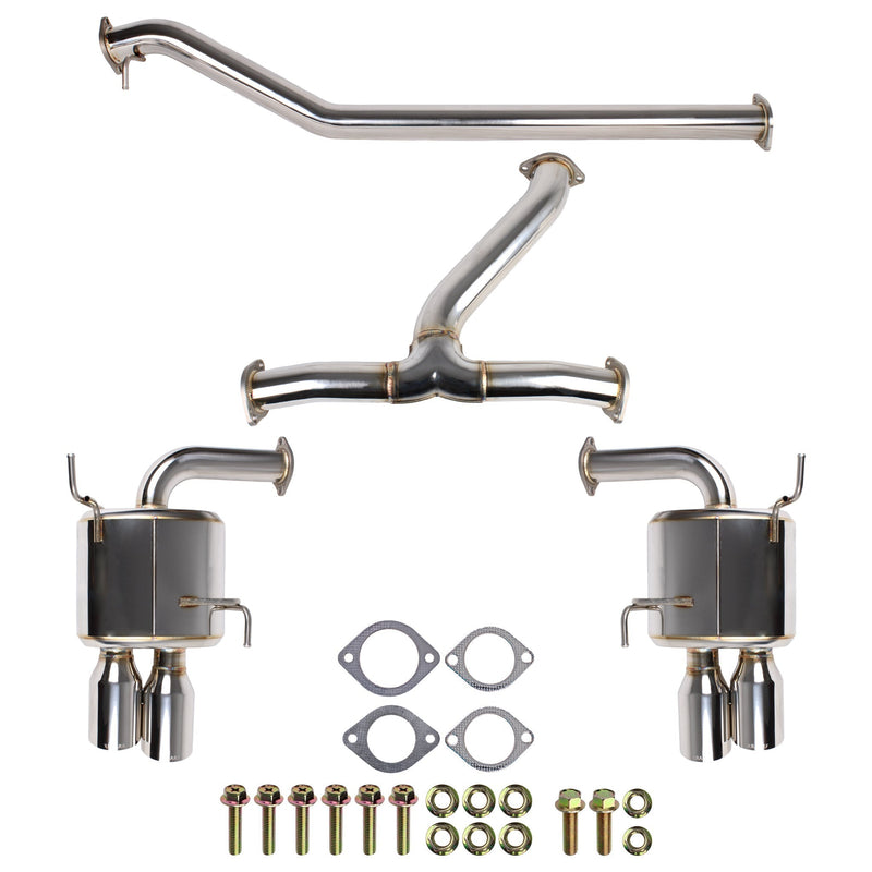 Remark 22+ Subaru WRX (VB) Sports Touring Spec - 4in. SS Quad Tips (Non-Resonated)