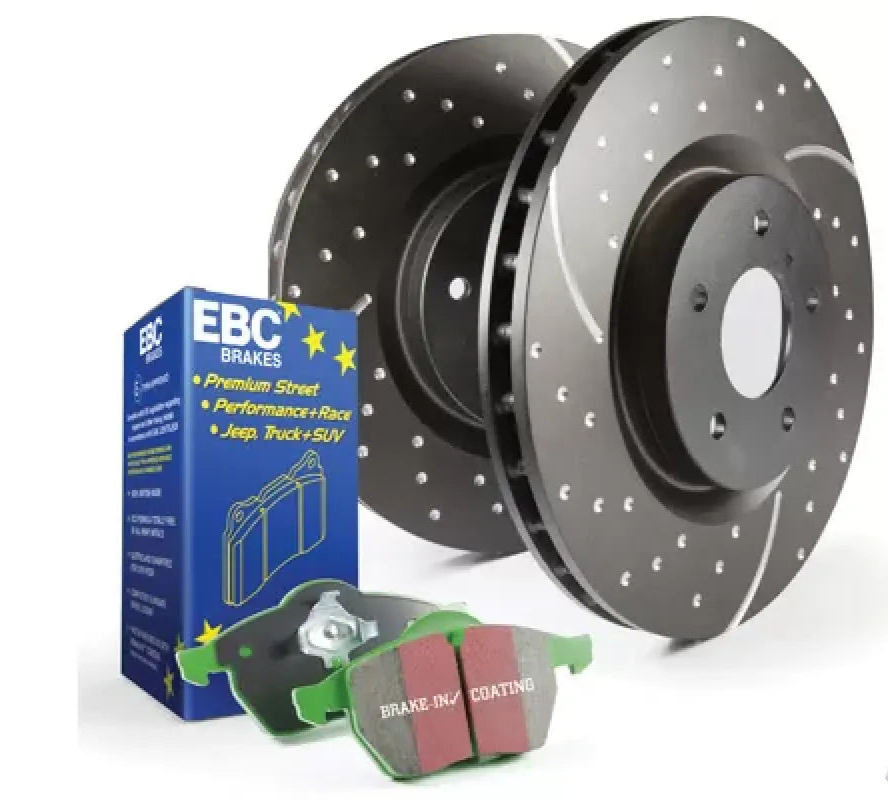 EBC Brakes S10KF Kit: Front Disc Brake Pad and Rotor Kit for Lexus LS430