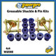 SuperPro 07+ Toyota Land Cruiser Greaseable Leaf Spring and Shackle Bushing Kit- (Rear)