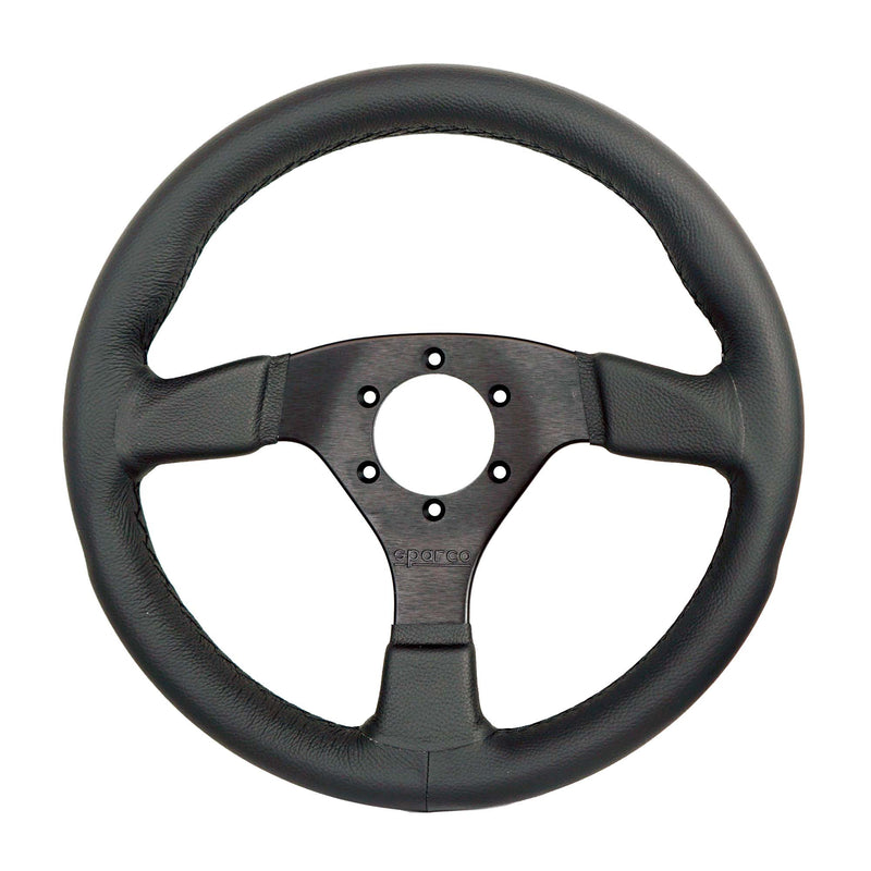 Sparco Steering Wheel R383 Leather Black/Black