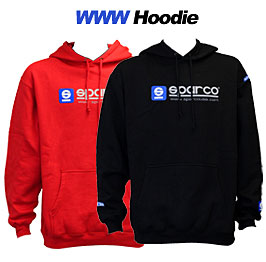 Sparco Sweatshirt Hooded WWW Grey Xsml