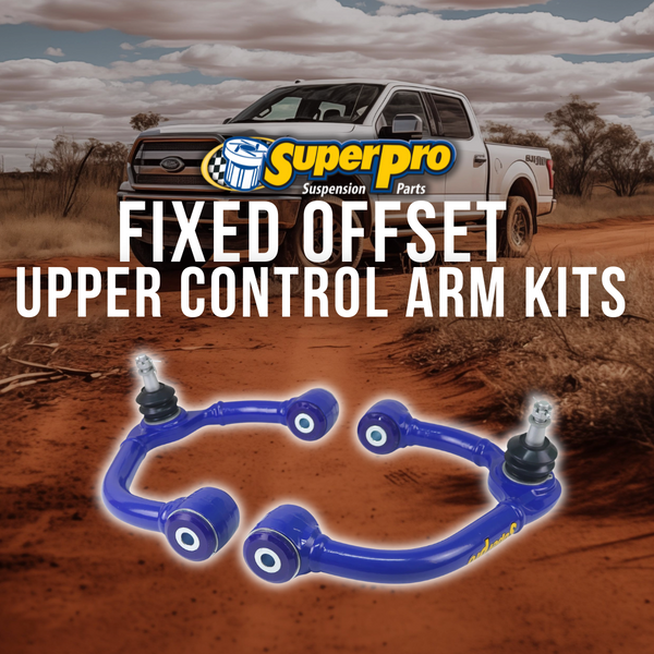 SuperPro 2021+ Ford F150 Fixed Offset Front Upper Control Arm Set