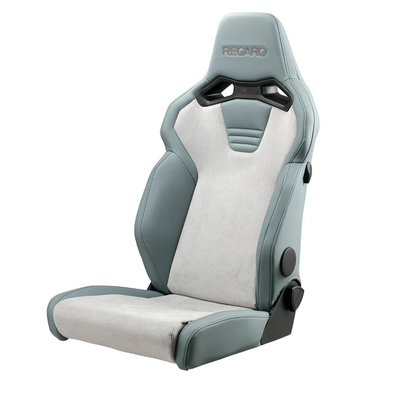 RECARO SR-C UT Leather-Ultrasuede - Maroon Gray - Serge Gray (Heated, A-R Structure) (JP)