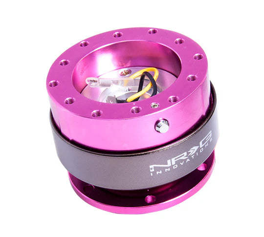 NRG Quick Release Gen 2.0 - Black Shinny Body / Pink Shinny Ring SFI Spec 42.1
