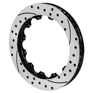 Wilwood 6x5.5 SRP Drilled Performance Rear Rotor & Hat L/H - Black
