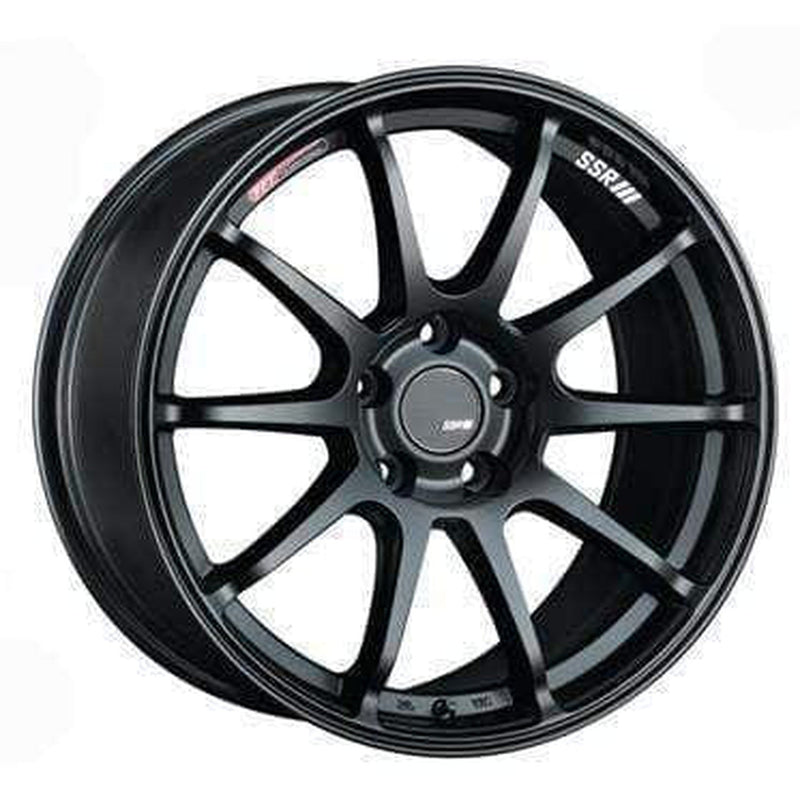 SSR GTV02 18x7.5 5x114.3 43mm Offset Flat Black Wheel