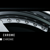 Genuine SSR Chrome wheel bolt option for custom multi-piece SSR wheels – polished chrome hardware upgrade available per wheel from PMD Driven.