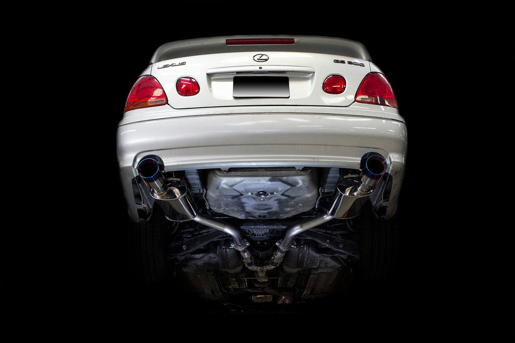 ISR Performance 98-05 Lexus GS300 MBSE Dual Exhaust - Blue Tip