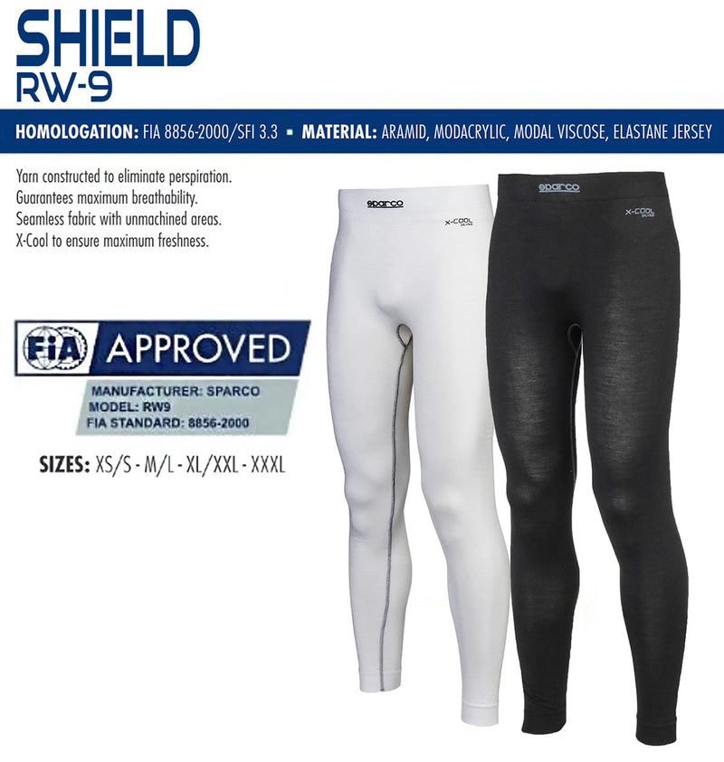 Sparco Underpant RW9 M/L Wht