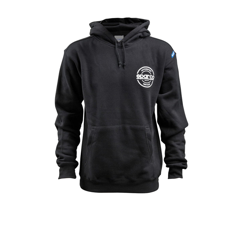 Sparco Sweatshirt Hooded S-Seal Blk Xlrg