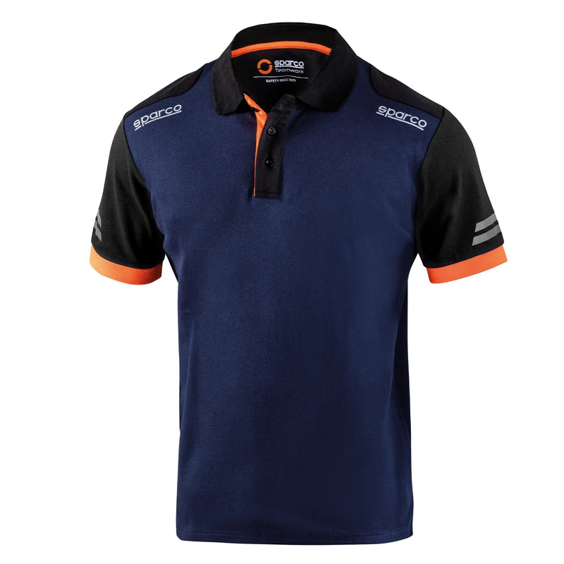 Sparco Polo Tech Small Navy/Orange