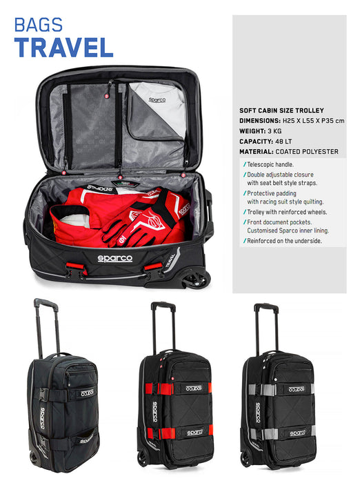 Sparco Bag Travel Black/Black
