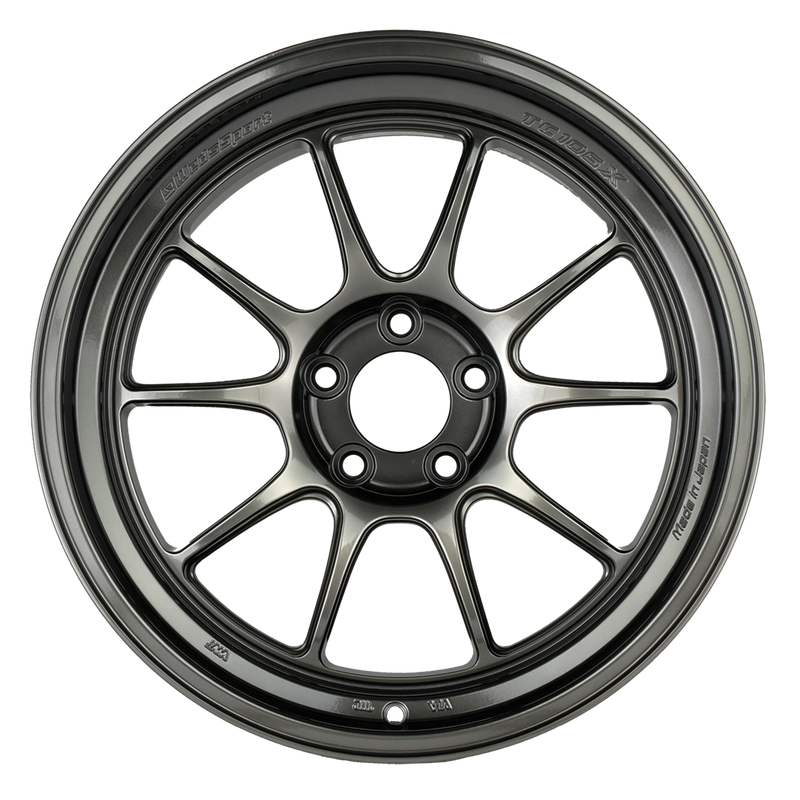 WedsSport TC105X DSR wheel close-up showing Double Shift Rim construction