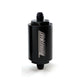 Turbosmart FPR Billet Inline Fuel Filter 1.75in OD 3.825in Length AN-6 Male Inlet - Black