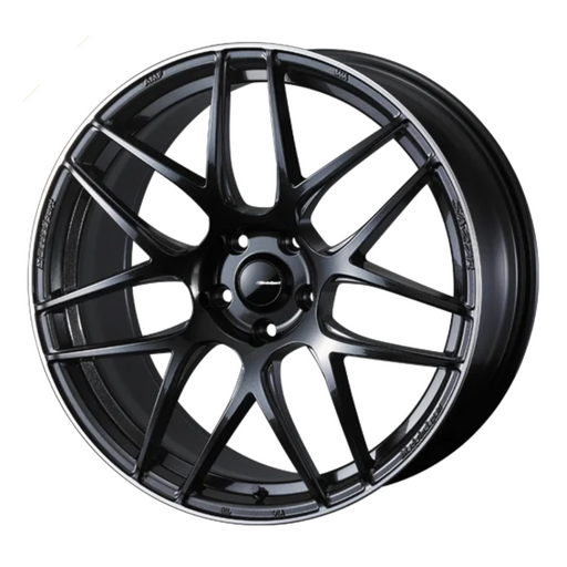 Weds Sport SA27R Black alloy wheel on a white background