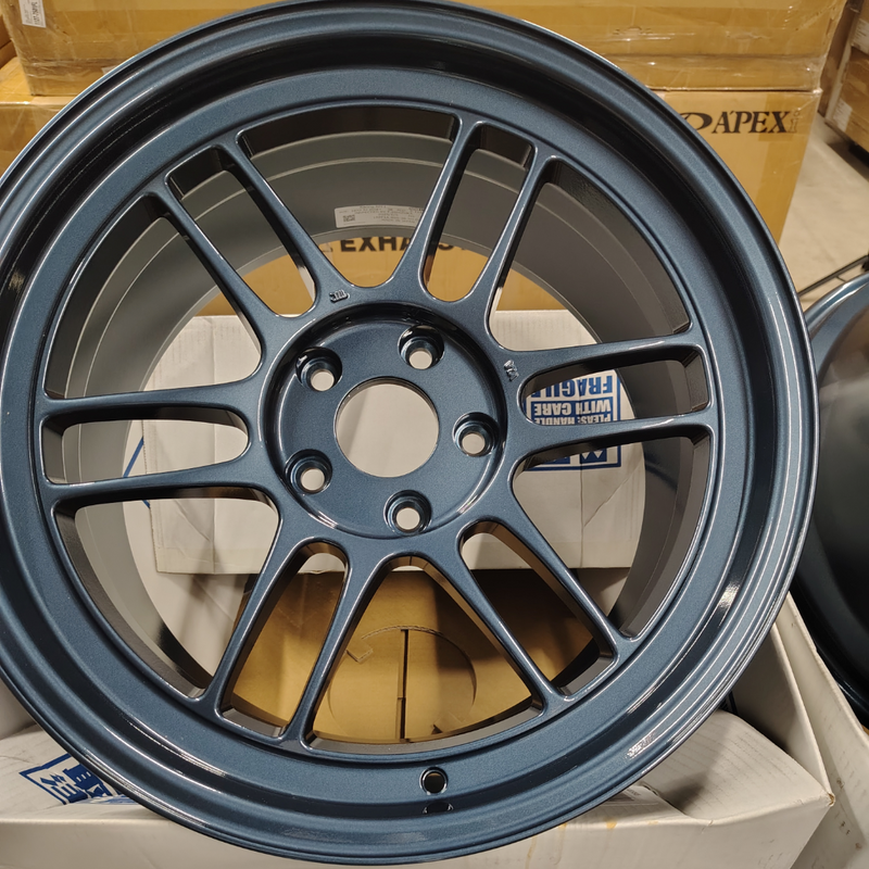 Enkei RPF1 18x9.5 5x114.3 38mm Offset 73mm Center Bore Misty Blue Wheel (Set)