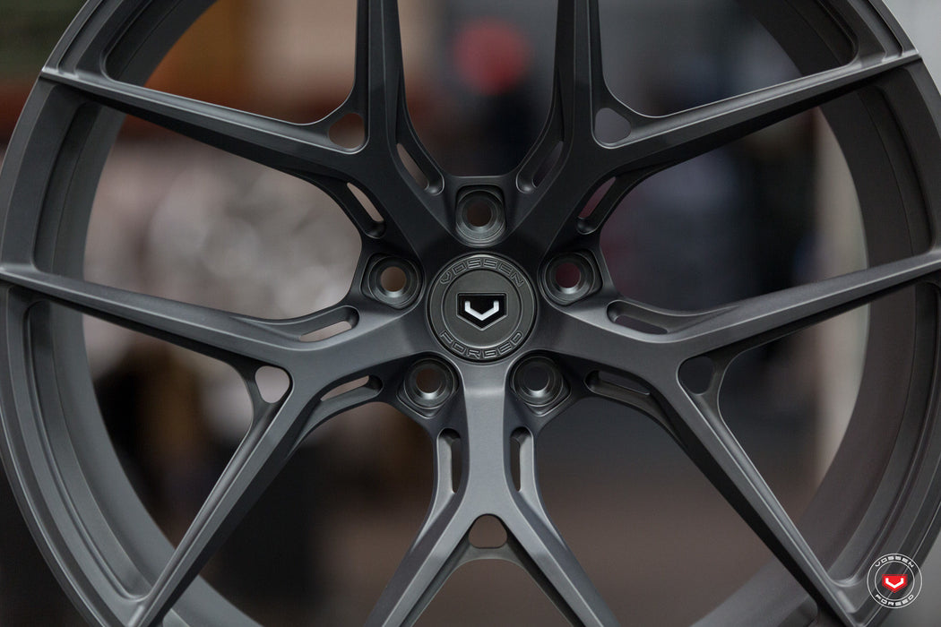 Vossen Forged Series S21-01 Front (20X9 +34)  Rear (21x12 +36) Audi R8 Marbled - Midnight Smoke