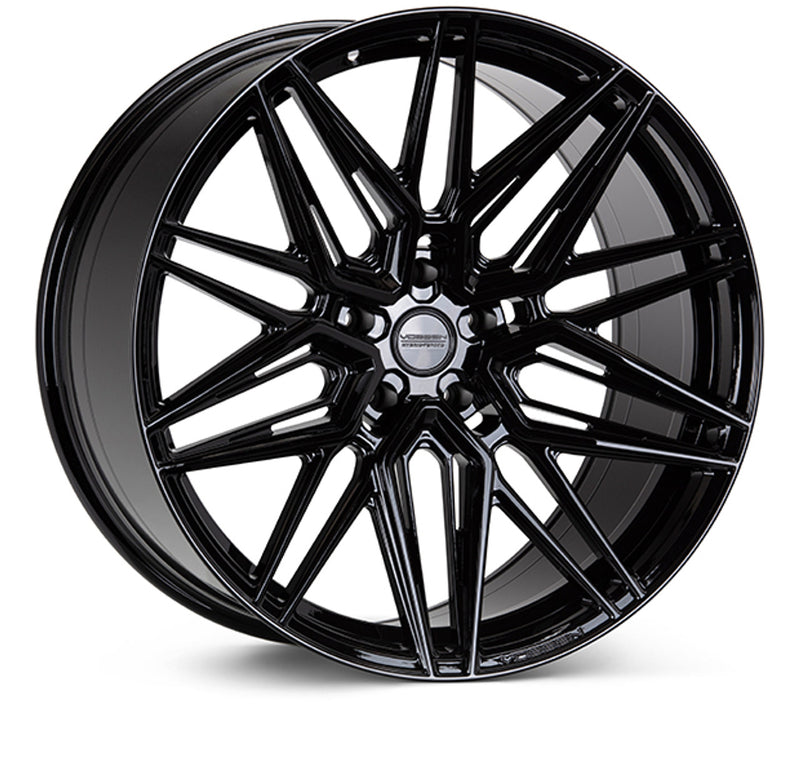 Vossen HF-2 22x10.5 / 5x112 / ET8 / Super Deep / 66.5 - Gloss Black Wheel