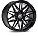 Vossen HF-7 22X9.5 / 5X112 / ET15 / Deep Face / 66.5 - Gloss Black Wheel