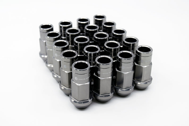 Weds Gear - Forged Open-Ended Lug Nut Set -Gun Metal - M12x1.25/1.50