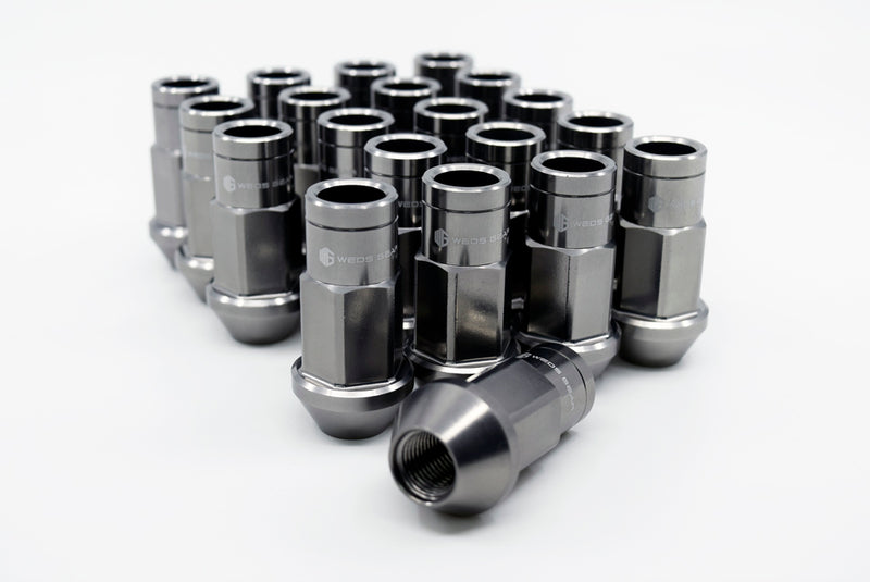 Weds Gear - Forged Open-Ended Lug Nut Set -Gun Metal - M12x1.25/1.50