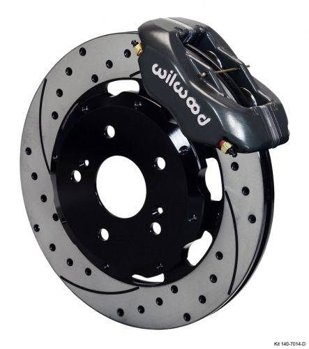 Wilwood 02-06 Acura RSX Drilled & Slotted Front Rotor Kit - Red Calipers