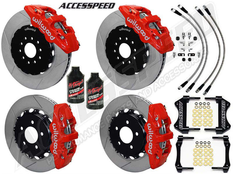 Wilwood 10+ Camaro w/C6 Hub Rear Kit AERO4