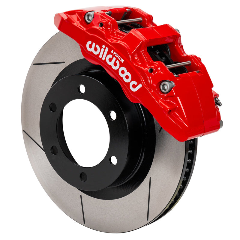 Wilwood 2022 Toyota Tundra/LC300 Aero6-DM Front Brake Kit 13.56 SRP Red Rotor W/Lines