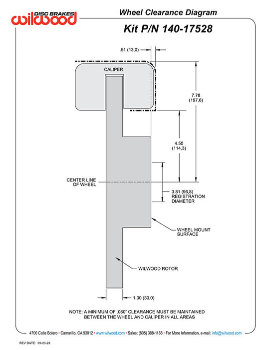 Wilwood 2022 Toyota Tundra/LC300 Aero6-DM Front Brake Kit 13.56 Red Rotor W/Lines