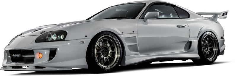WedsSport TC105X DSR aluminum on Toyota Supra wheel highlighting reinforced inner and outer rim