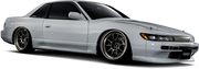 WedsSport TC105X DSR motorsport wheel engineered for high rigidity and lightweight performance on Nissan 240sx nissan s13