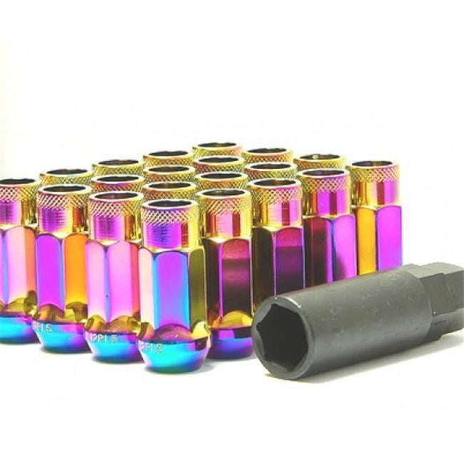 Wheel Mate Muteki SR48 Open End Locking Lug Nut Set of 4 - Purple 12x1.25 48mm