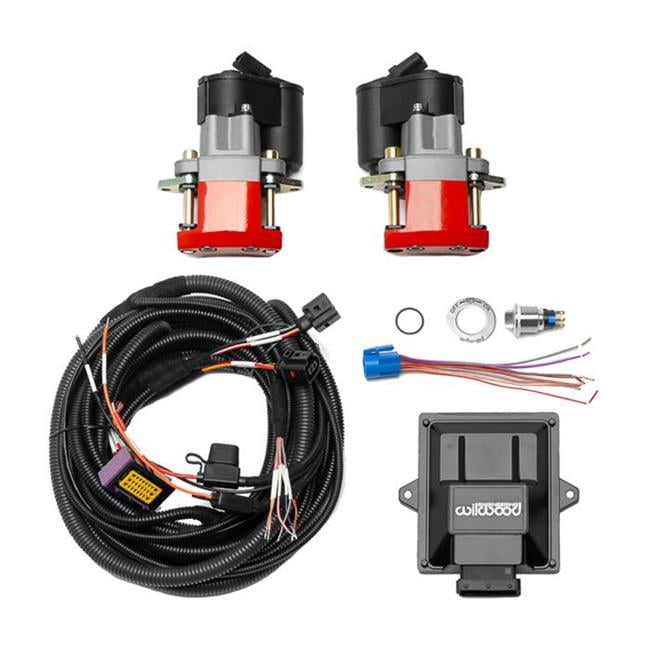 Wilwood Electronic Parking Brake Rear Retrofit Kit - 1.250in Rotor Red