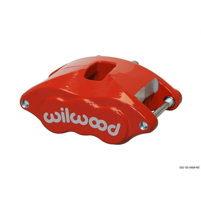Wilwood Caliper-MC4 Mechanical-R/H - Silver w/No Logo 2.00in Piston .81in Disc - Red