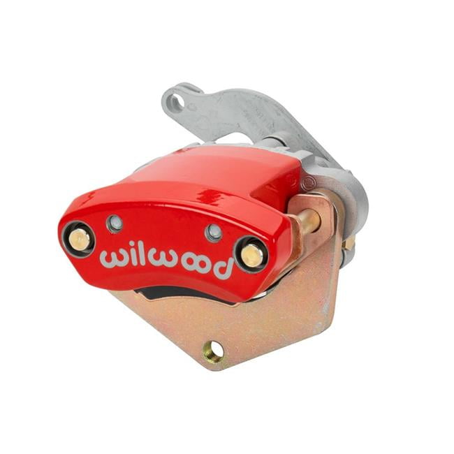 Wilwood LH MC4 Mechanical Parking Brake Caliper - 2.00in Bracket - 1.10in Disc - Red