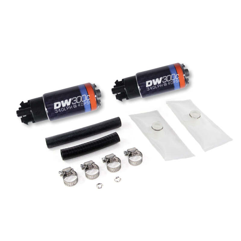 DeatschWerks 340lph DW300C Compact Fuel Pump w/ 99-04 Ford Lightning Set Up Kit (w/o Mounting Clips)