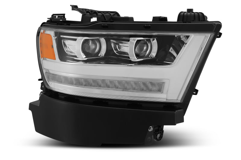 AlphaRex 19-20 Ram 1500HD PRO-Series Proj Headlight Plnk Styl Chrm w/Activ Light/Seq Signal/Plnk DRL