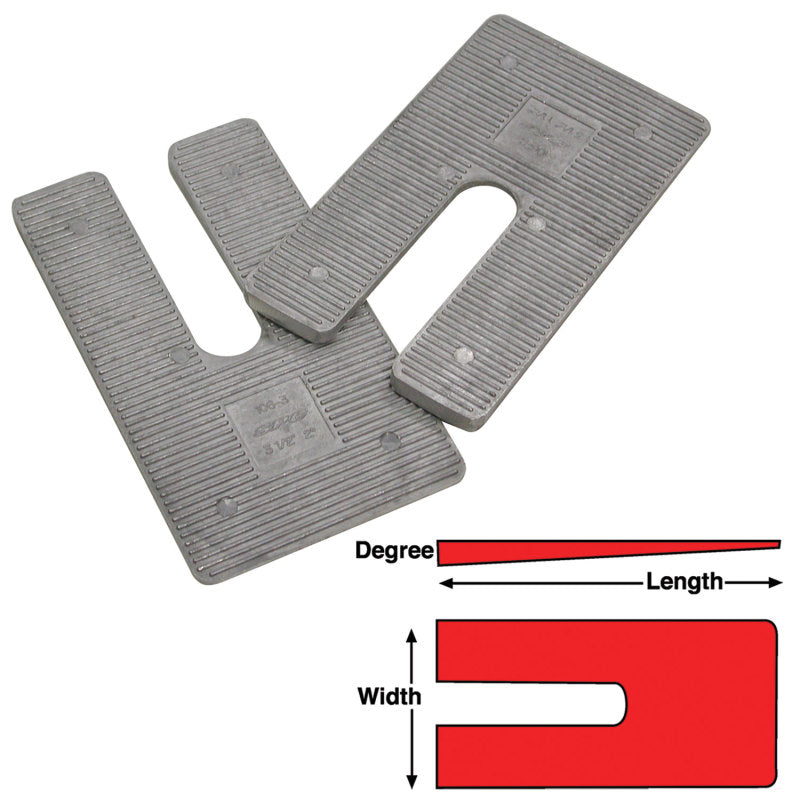 SPC Performance AL SHIMS 2.5X5X3.5 deg.(6)