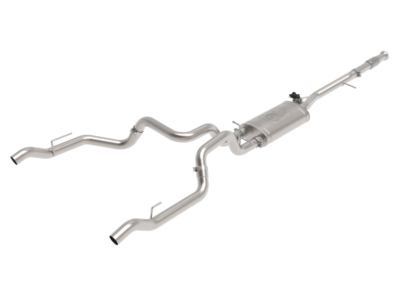 aFe Gemini XV 3in 304 SS Cat-Back Exhaust w/ Cutout 19-21 GM Silverado/Sierra 1500 V8