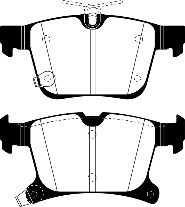 EBC 2016+ Chrysler Pacifica (RU) 3.6L Yellowstuff Rear Brake Pads