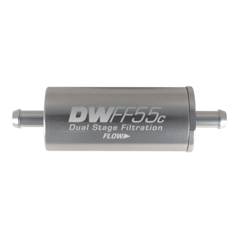 DeatschWerks 5/16in 10 Micron 55mm In-Line Fuel Filter Kit