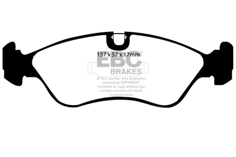 EBC 99-02 Daewoo Lanos 1.6 Chassis -447433 Yellowstuff Front Brake Pads