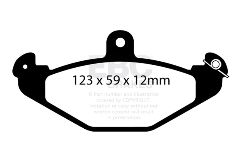 EBC 08+ Lotus 2-Eleven 1.8 Supercharged Greenstuff Rear Brake Pads