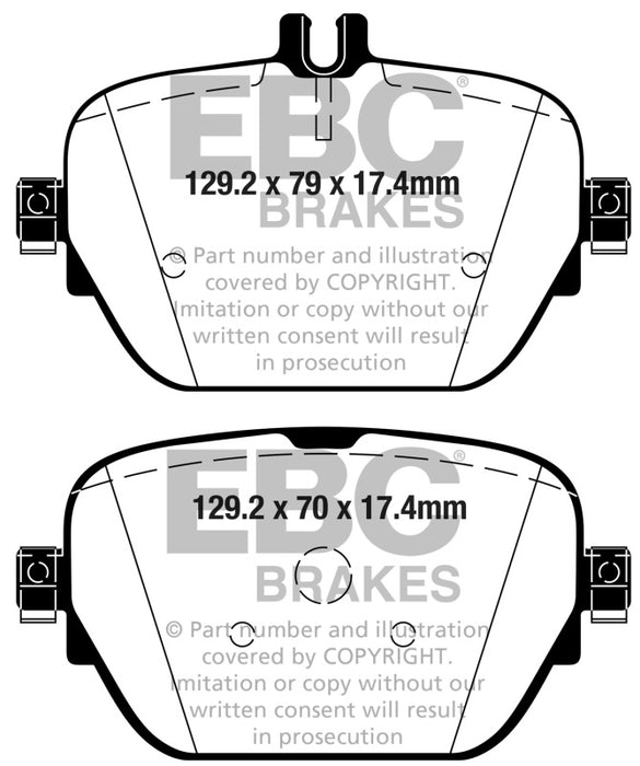 EBC 2019+ Mercedes-Benz CLS53 AMG (C257) 3.0L Turbo Yellowstuff Rear Brake Pads