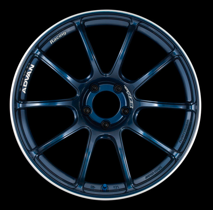 Advan RZII 19x10.0 +25 5-114.3 Racing Indigo Blue Wheel