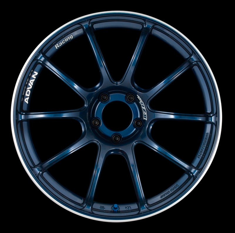 Advan RZII 19x9.5 +35 5x120 Racing Indigo Blue Wheel